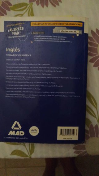 Vendo libros oposiciones de Inglés