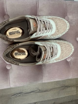 Tenis Michael Kors Mujer Oro Rosa