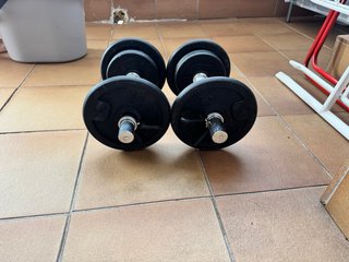 Juego Mancuernas Ajustables Pesas Gimnasio