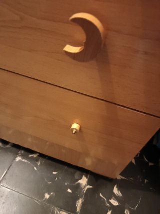 Cómoda infantil madera estrellas y lunas