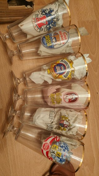 Lote 6 copas y 2 vasos de colección