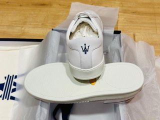 Zapatillas Maserati Cuero Blancas Talla 42