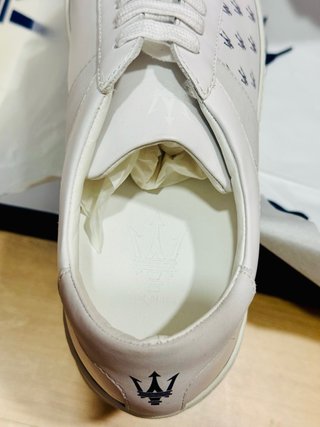 Zapatillas Maserati Cuero Blancas Talla 42