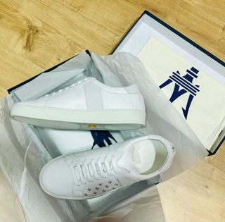 Zapatillas Maserati Cuero Blancas Talla 42