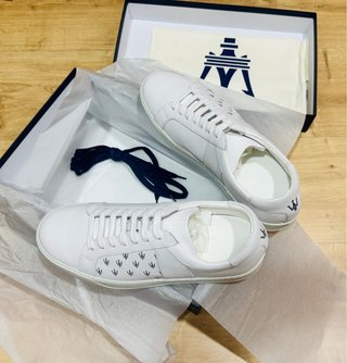 Zapatillas Maserati Cuero Blancas Talla 42