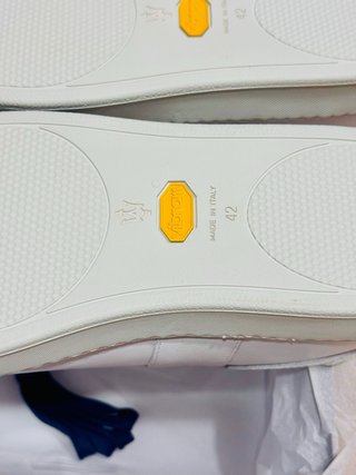 Zapatillas Maserati Cuero Blancas Talla 42