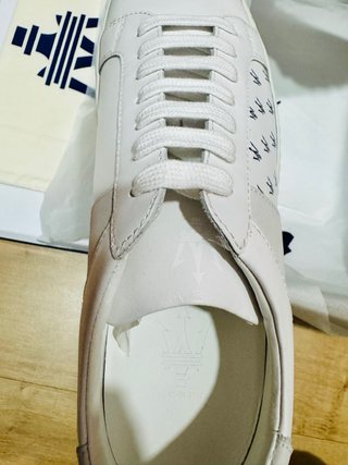 Zapatillas Maserati Cuero Blancas Talla 42