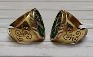 OFERTA ANILLO SELLO G C BAÑO ORO VARIAS TALLAS