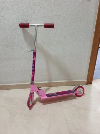 Patinete infantil rosa plegable