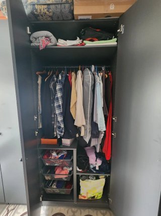 Armario modular gris Ikea 4 puertas