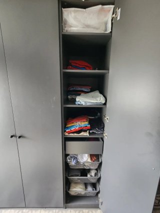 Armario modular gris Ikea 4 puertas