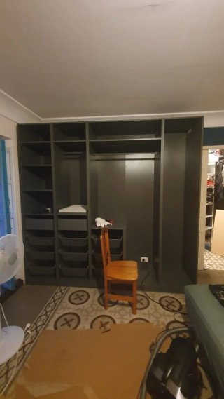 Armario modular gris Ikea 4 puertas