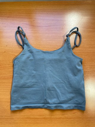 Top tirantes PULL&BEAR gris mujer