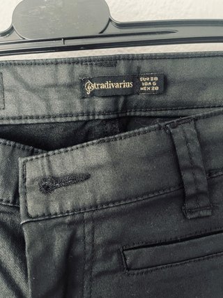 Pantalón efecto piel negro talla M - S