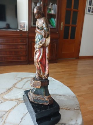 Talla madera antigua religiosa
