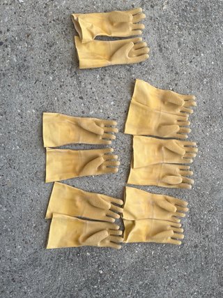 Guantes de protección de goma