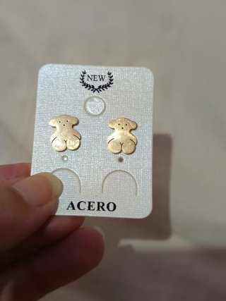2 pares pendientes oso