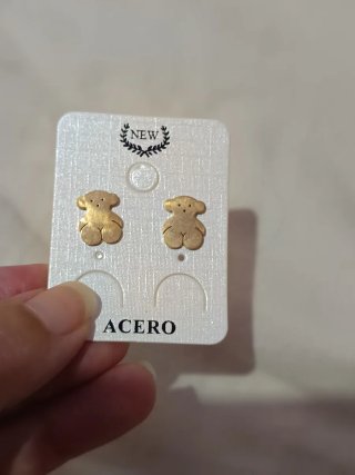 2 pares pendientes oso