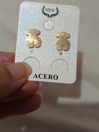 2 pares pendientes oso