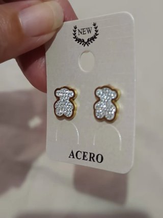 2 pares pendientes oso