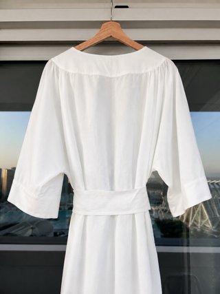 Vestido Zara Lino y Lyocell Talla M