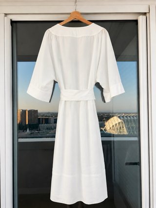 Vestido Zara Lino y Lyocell Talla M