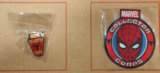 Pack Spiderman Collector Corps Pin y Parche