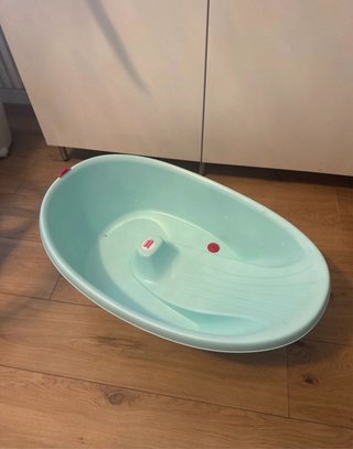 Vaschetta bagno neonato/bambino azzurra