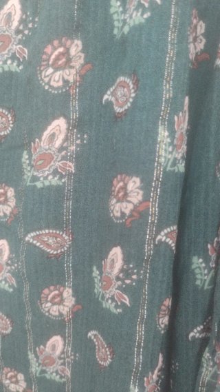 Camisa verde estampada talla S