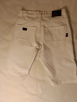 Bermudas Hombre Blancas Talla M
