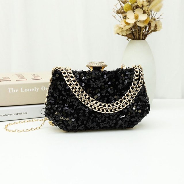 Bolso de Lentejuelas con Cadena