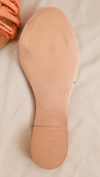 Sandalias Carmela Piel Ante Teja Talla 36