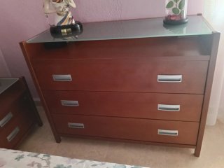 Cabecero de madera para cama de matrimonio