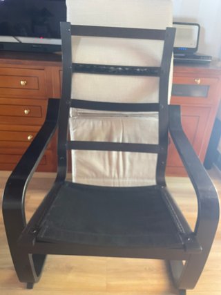 Sillón IKEA Poäng Beige Madera Negra