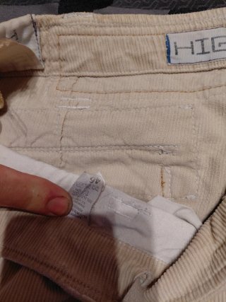 Pantalón pana hombre beige