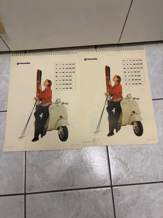 Calendario Vespa 1956