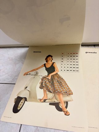 Calendario Vespa 1956