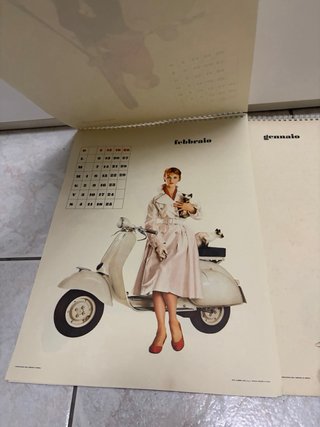 Calendario Vespa 1956