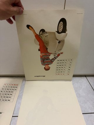 Calendario Vespa 1956