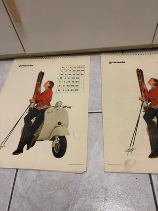 Calendario Vespa 1956