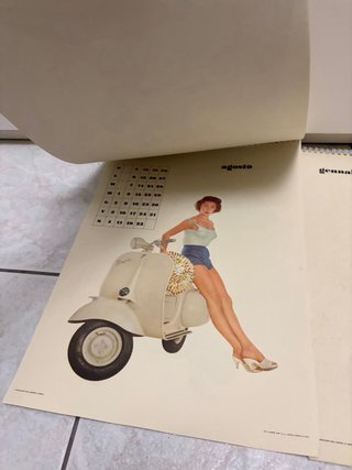 Calendario Vespa 1956
