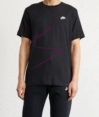 Camiseta Nike Negra Talla S