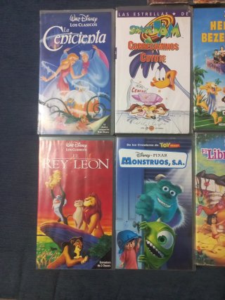Lote 9 Películas VHS Disney Infantiles