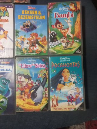 Lote 9 Películas VHS Disney Infantiles