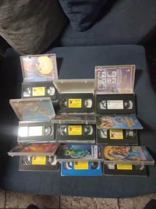 Lote 9 Películas VHS Disney Infantiles