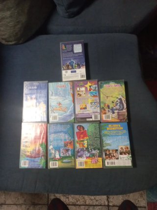 Lote 9 Películas VHS Disney Infantiles