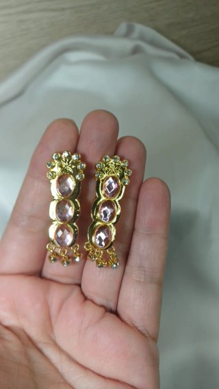 Pendientes Aro Deco Semáforo Cubanita Chapado Oro