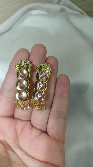Pendientes Aro Deco Semáforo Cubanita Chapado Oro