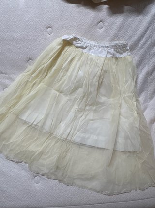 Cancán Huertana Niña Beige/Blanco