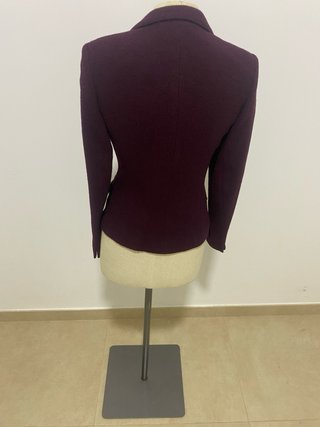 Blazer Jigsaw Borgoña Bouclé